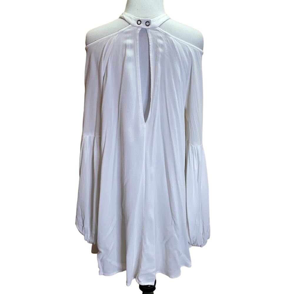 Free People Rayon Drift Away Blouse / Dress in Ivory Size Small - Picture 6 of 11